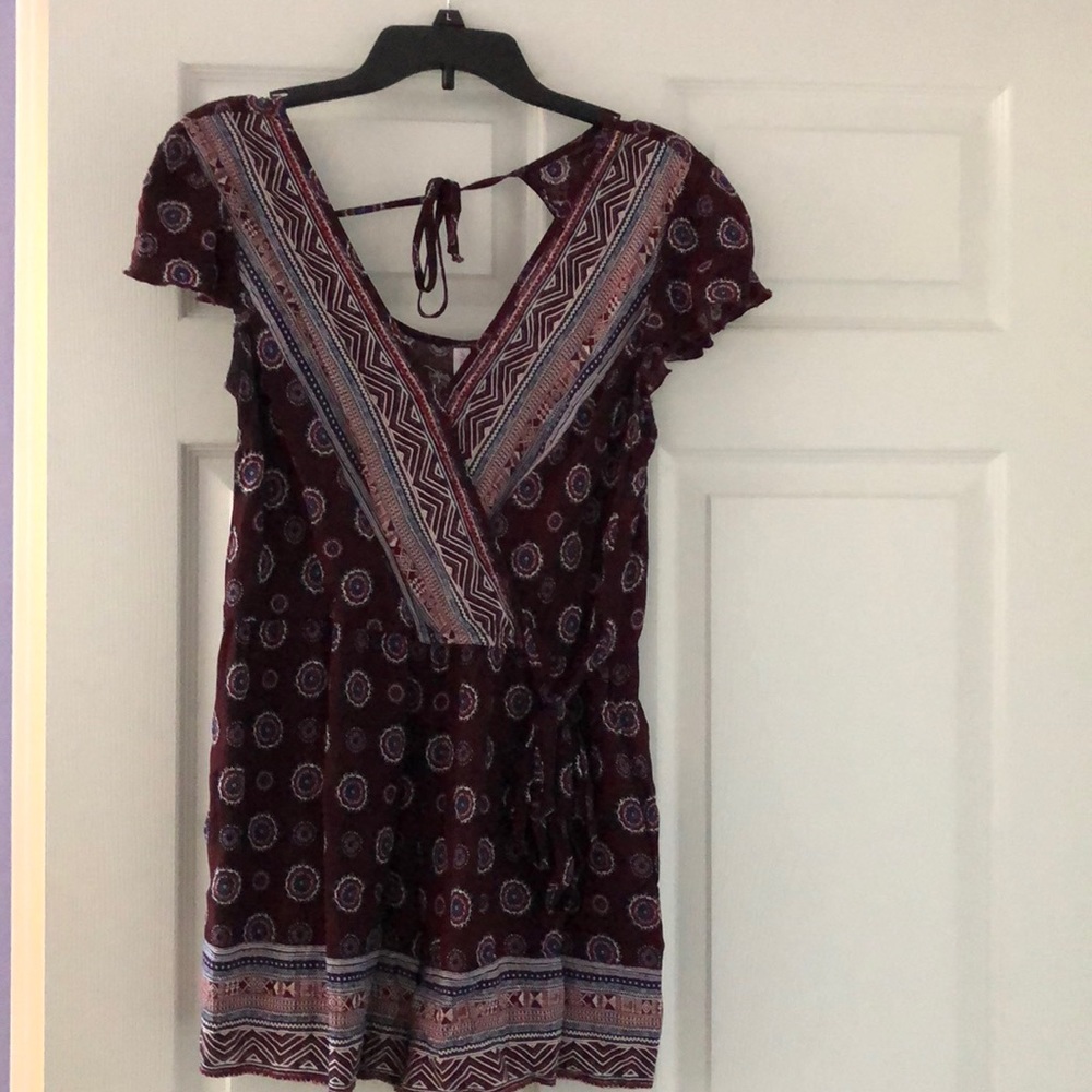 Maroon Romper